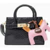 Tiny Treats - Crocodile Pony Handbag, Black Outlet
