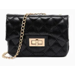 Tiny Treats - Metallic Classic Mini Purse, Black Discount