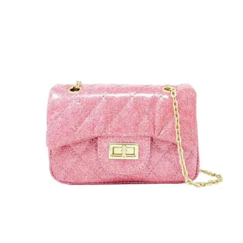 tiny_treats__mini_bolsa_a_SKUaEIh9NOh_0.webp Tiny Treats - Mini bolsa acolchoada clássica com brilho, rosa Clearance