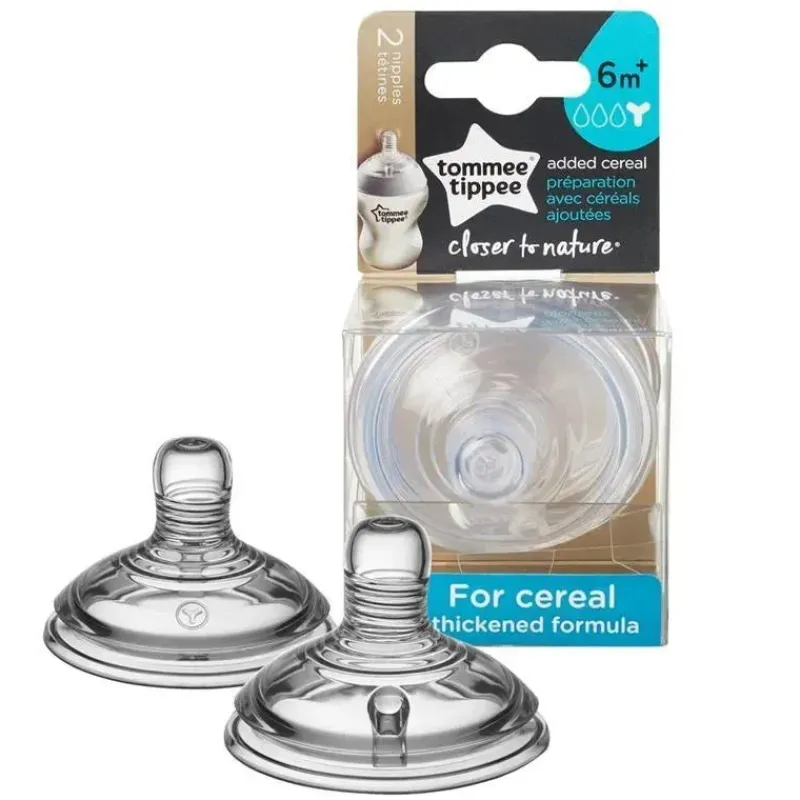 tommee_tippee__close_to_n_SKUxym4q1mn_0.webp Tommee Tippee - Close To Nature 2 Pk Adicionado Cereal Nipple Fashion