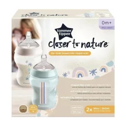Tommee Tippee - Mais perto da natureza 2Pk 9Oz, Deco Bottle Boy Outlet