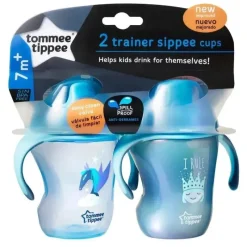 Tommee Tippee 2-Pack Infant Trainer Sippee Cup 7M+ 8Oz - As Cores Podem Variar Fashion