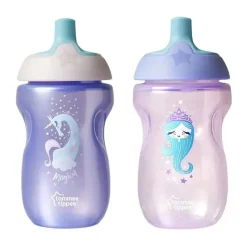 Tommee Tippee 2-Pack 10oz Garrafa Sportee Infantil 12+ Meses - As Cores Podem Variar Fashion