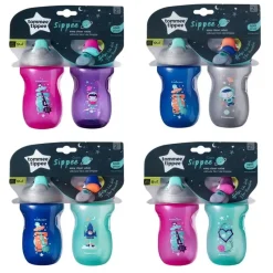 Tommee Tippee Sippee Cup 2-Pack 10 oz, cores/temas podem variar Hot