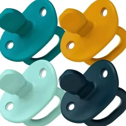 Tomy - Chupeta Boon 4Pk Blue Jewl Estágio 2, 3M Hot