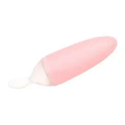 Tomy - Colher dispensadora de comida para bebê de silicone Squirt rosa Best
