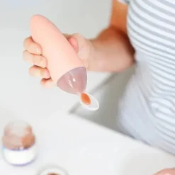 Tomy - Colher dispensadora de comida para bebê de silicone Squirt rosa Best