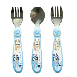 Tomy - Conjunto de garfos e colheres Bluey para crianças pequenas Best