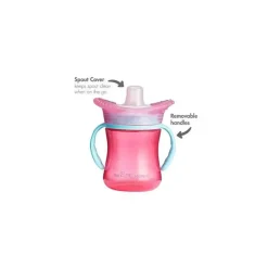 Tomy - The First Years Teethe Around Sensory Trainer Cup, 7Oz, Rosa Hot