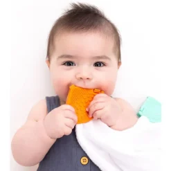 Toothi - Teether Clip, Papaya Outlet