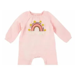 Mud Pie Torta de Lama - Body com aplique de bebê menina, arco-íris Discount