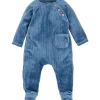 Mud Pie Torta de lama - Dorminhoco de bebê unissex, veludo azul, 0-3 meses Fashion