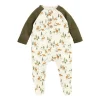 Mud Pie Torta de lama - Little Deer Ditsy Sleeper, 0-3 meses Fashion