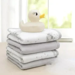 Living Textiles Têxteis Vivos - Panos de Lavar de Musselina Orgânica 4Pk para Bebês, Dente de Leão Discount