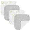Living Textiles Têxteis Vivos - Panos de Lavar Bebê 4Pk, Noé/Estrelas Cinzas Online