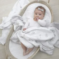Living Textiles Têxteis Vivos - 2Pk Swaddles de Musselina Orgânica Dandelion Online