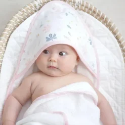Living Textiles Têxteis Vivos - Toalha com Capuz de Musselina Orgânica para Bebês, Botânica Sale