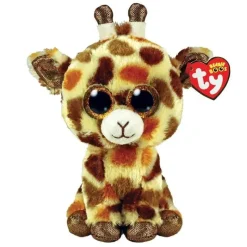 Ty - Girafa malhada de pelúcia bronzeada, pernas de pau Fashion