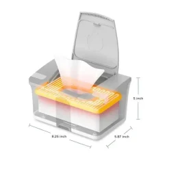 Ubbi - Aquecedor e dispensador de lenços umedecidos com luz noturna, cinza Best