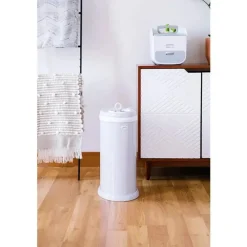 Ubbi - Balde de fraldas com trava de odor em aço, cinza Outlet