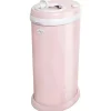 Ubbi - Balde de fraldas com trava de odor em aço, rosa blush Fashion