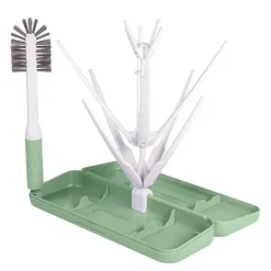 Ubbi - conjunto de escova e rack de secagem on-the-go, Sage Online