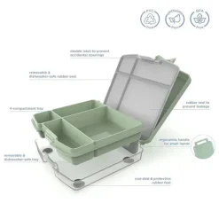 Ubbi - Lancheira Bento para Crianças, Azul Nublado Best