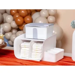 Ubbi - organizador de caddy, armazena fraldas, lenços umedecidos e acessórios para bebês, branco Online
