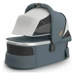 Uppababy - Berço V3 Callum (Azul Pedra/Estrutura Prata) Fashion