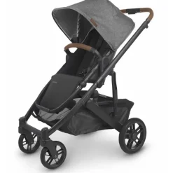 Uppababy - Carrinho de passeio Cruz V2, Greyson (Melange de carvão/Carbon/Couro de sela) Discount