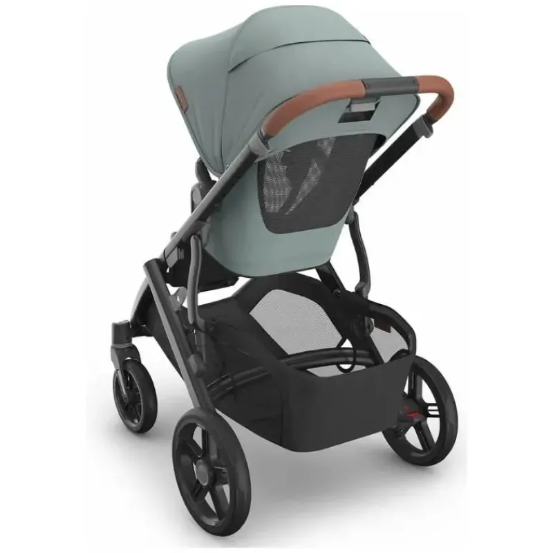 uppababy__carrinho_vista__SKU6vbCVCG6_5.webp Uppababy - Carrinho Vista V3, Kenzi (Mystic Aqua/Estrutura Carbono/Couro Saddle) Fashion