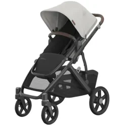 Uppababy - Carrinho Vista V3, Savannah (Jacquard cinza pérola/estrutura de carbono/couro castanho) Best