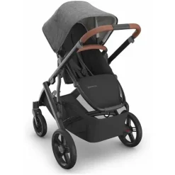 Uppababy - Carrinho Vista V3, Greyson (Charcoal Mélange/Estrutura de Carbono/Couro Saddle) Best