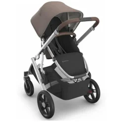 Uppababy - Carrinho Vista V3, Theo (Taupe Escuro/Estrutura Prateada/Couro Castanho) New