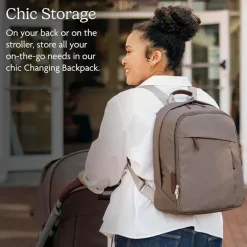 Uppababy - Changing Backpack, Callum/Dillan (Stone Blue | Sand Leather) Fashion