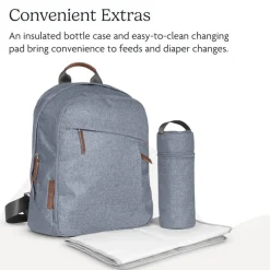 Uppababy - Changing Backpack, Callum/Dillan (Stone Blue | Sand Leather) Fashion
