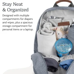 Uppababy - Changing Backpack, Callum/Dillan (Stone Blue | Sand Leather) Fashion