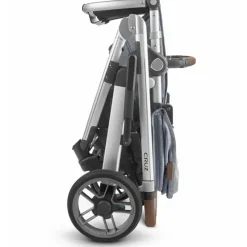 Uppababy - Cruz Stroller V2, Gregory (Azul Melange/Prata/Couro Saddle) Online