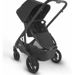 Uppababy - Cruz Stroller V2, Jake (Carvão/Estrutura de Carbono/Couro Preto) Outlet