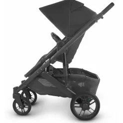 Uppababy - Cruz Stroller V2, Jake (Carvão/Estrutura de Carbono/Couro Preto) Outlet