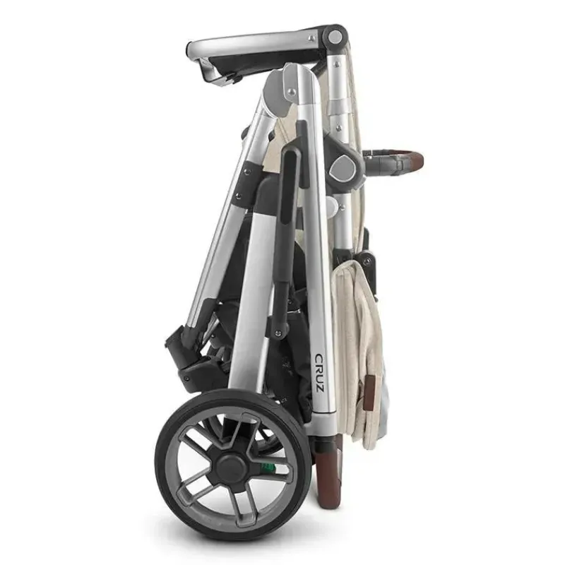 uppababy__cruz_v_stroller_SKUJ0Ysmt62_1.webp Uppababy - Cruz V2 Stroller, Declan (Oat Mélange/Silver Frame/Chestnut Leather) Clearance