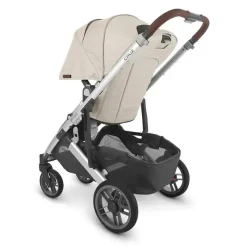 Uppababy - Cruz V2 Stroller, Declan (Oat Mélange/Silver Frame/Chestnut Leather) Clearance
