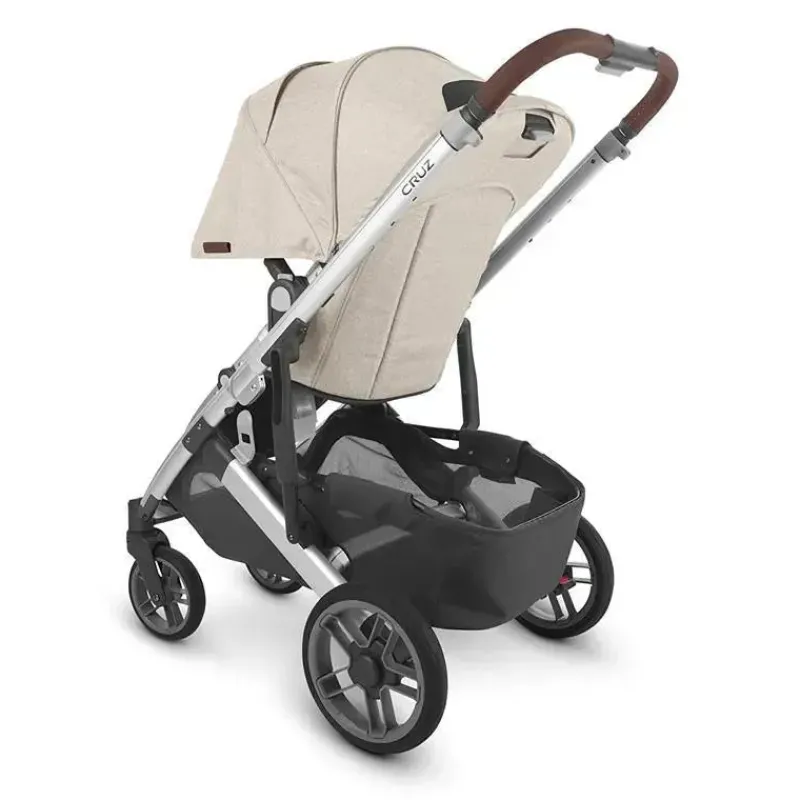 uppababy__cruz_v_stroller_SKUJ0Ysmt62_2.webp Uppababy - Cruz V2 Stroller, Declan (Oat Mélange/Silver Frame/Chestnut Leather) Clearance