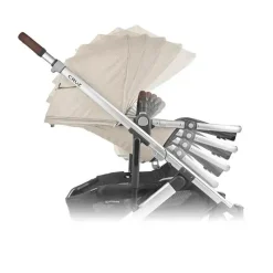 Uppababy - Cruz V2 Stroller, Declan (Oat Mélange/Silver Frame/Chestnut Leather) Clearance