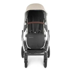 Uppababy - Cruz V2 Stroller, Declan (Oat Mélange/Silver Frame/Chestnut Leather) Clearance