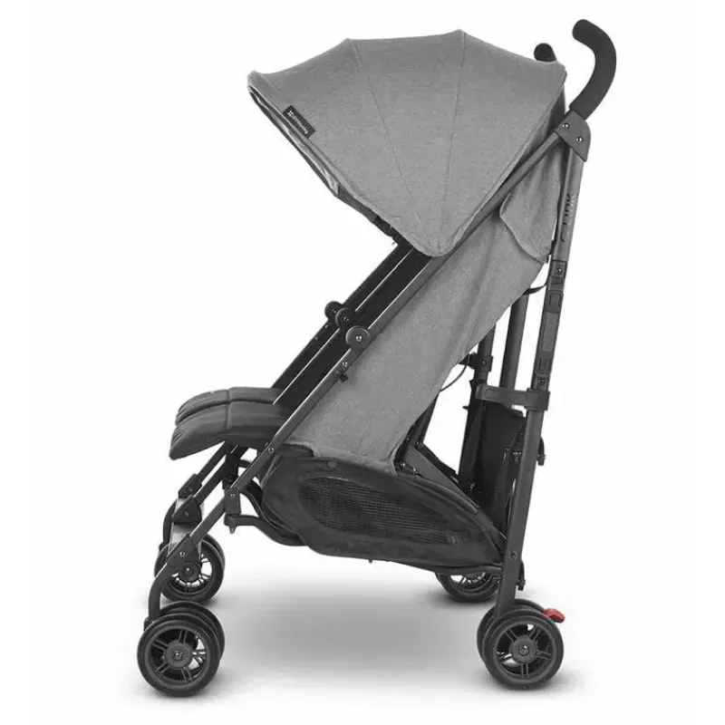 uppababy__glink_v_side_by_SKU33crUPMk_3.webp Uppababy - G-LINK V2 Side by Side Double Stroller, Greyson (Charcoal Melange/Carbon) Clearance
