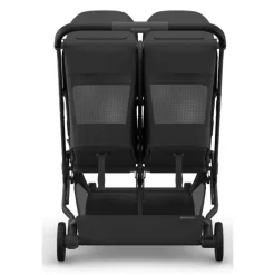 Uppababy - Minu Duo Side By Side Compact Double Stroller, Jake (Charcoal/Carbon Frame/Black Leather) Best