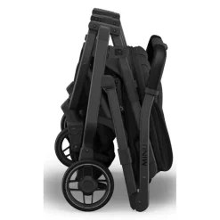 Uppababy - Minu Duo Side By Side Compact Double Stroller, Jake (Charcoal/Carbon Frame/Black Leather) Best