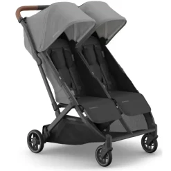 Uppababy - Minu Duo Side By Side Compact Double Stroller, Greyson (Charcoal Mélange/Carbon Frame/Saddle Leather) Discount