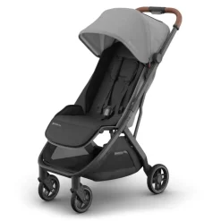 Uppababy - Minu V3 Compact Stroller, Greyson (Charcoal Mélange/Carbon Frame/Saddle Leather) Fashion